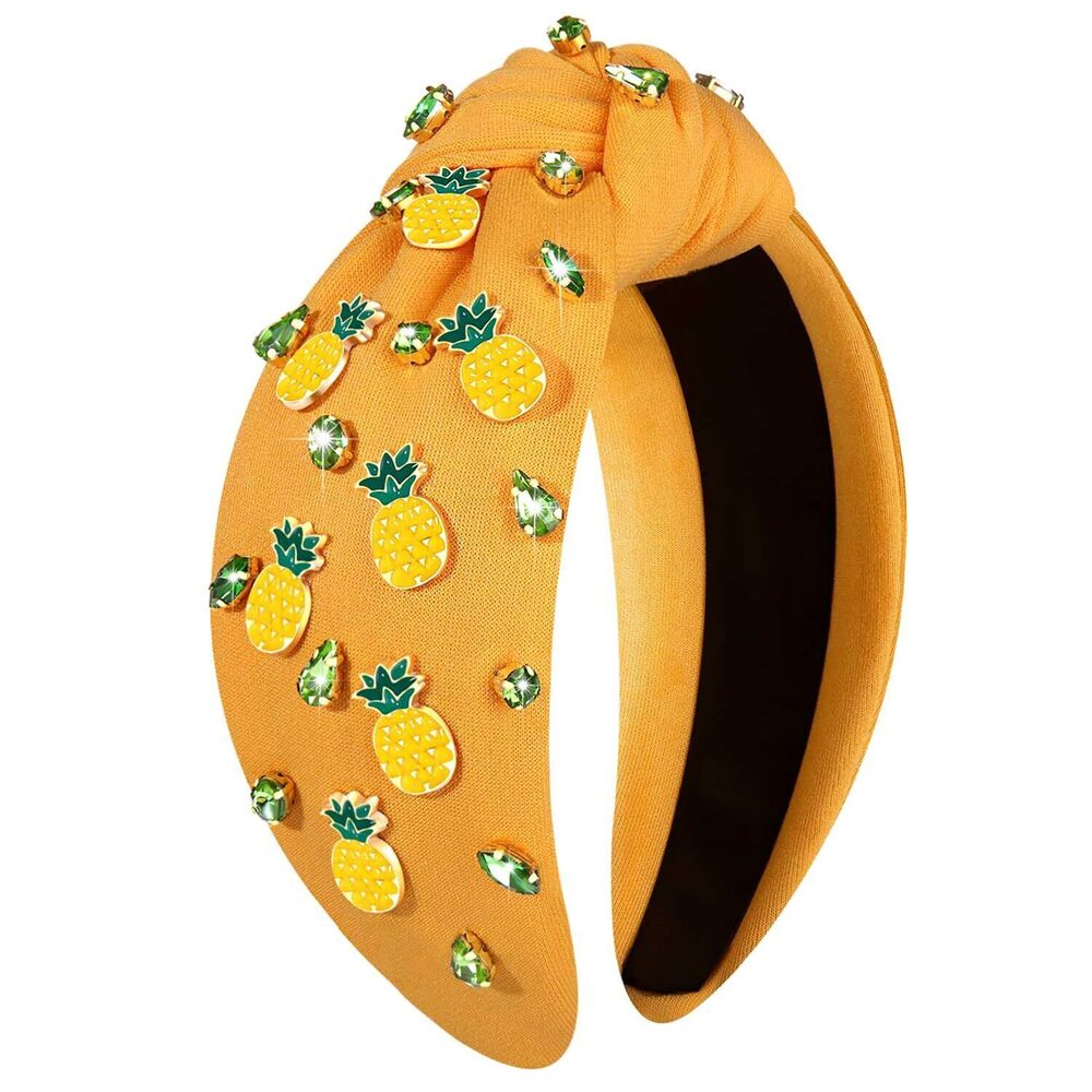 3753 Pineapple Headband Fruit Headband  Tropical Summer Beach Headbands